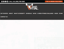 Tablet Screenshot of crossfitvital.com